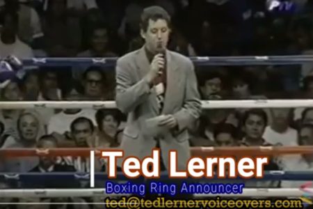 Ted Lerner, Ring Announcer for Manny Pacquiao vs Seung-Kon Chae, June, 2000